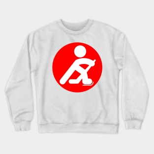 HOCKEY PLAYER SILHOUETTE Crewneck Sweatshirt